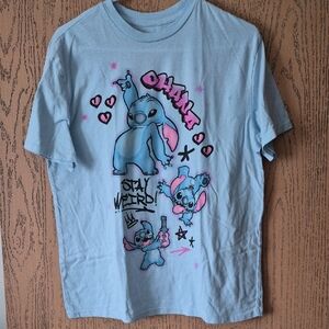 Disney Light Blue Stitch Graphic Tee